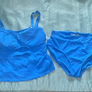Time and Tru Blue Bikini Set